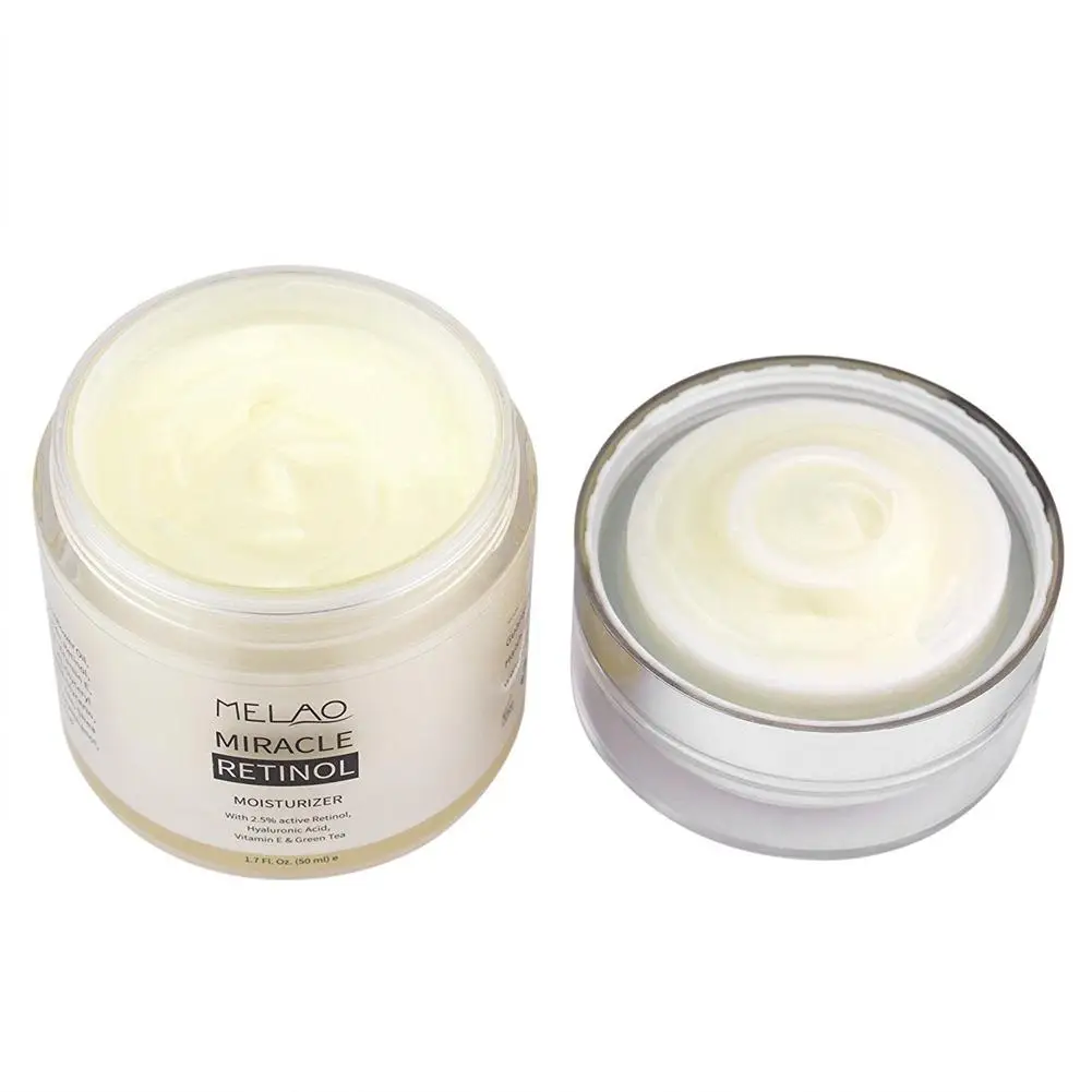 MELAO 2.5 Retinol Moisturizer Cream Hyaluronic Acid Anti Aging And Reduces Wrinkles And Fine Lines Day And Night Retinol Cream - Image 2