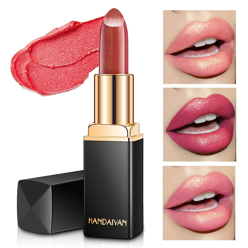 Handaiyan Diamond Glitter Lipstick Shimmer Sexy Pigments Makeup Long Lasting Waterproof Profissional - Image 6