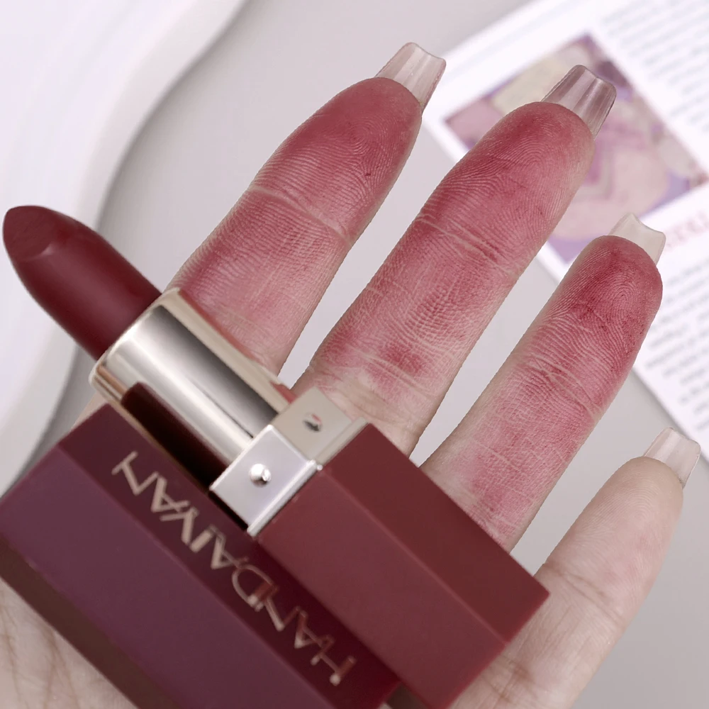 8 Colors Waterproof Nude Matte Lipsticks Lasting Moisturize Color Rendering Non-Stick Cups Velvet Lipstick Women Makeup Cosmetic - Image 3