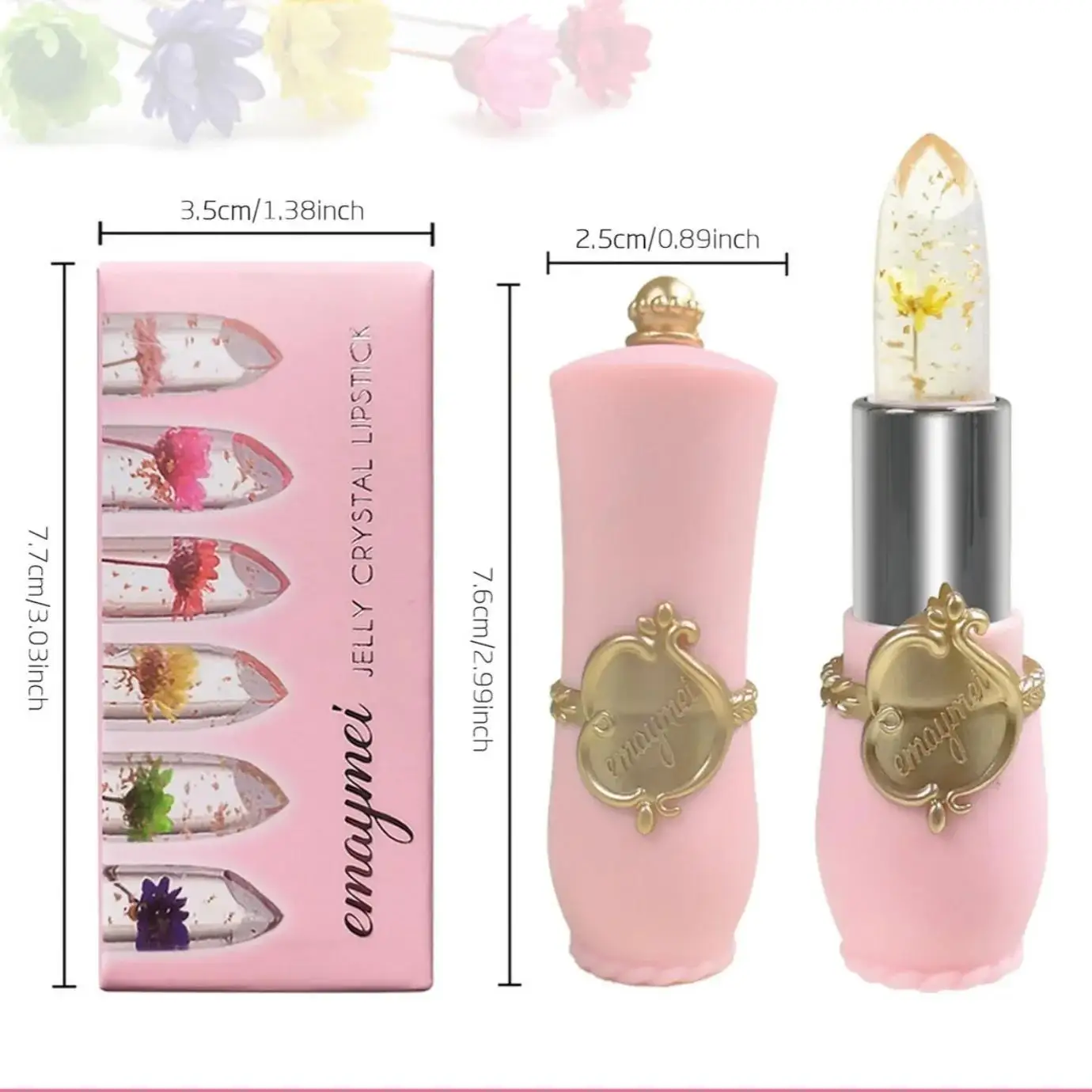 Temperature Sensory Lipstick Magic Transforming Color Long Lasting Hydrating Safflower Jelly Lip Balm Makeup - Image 6