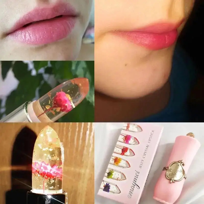 Temperature Sensory Lipstick Magic Transforming Color Long Lasting Hydrating Safflower Jelly Lip Balm Makeup - Image 4