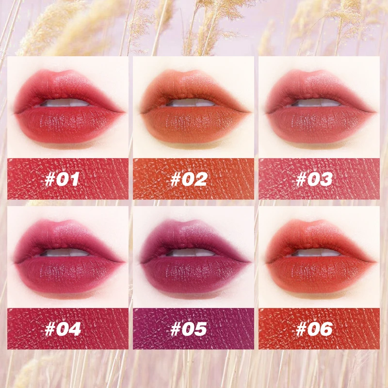 Matte Lipstick Set 6 Colors Velvet Smooth Nude Lip Stick, Long Lasting Moisturizing and Waterproof Non-Stick Cosmetic Gifts - Image 4
