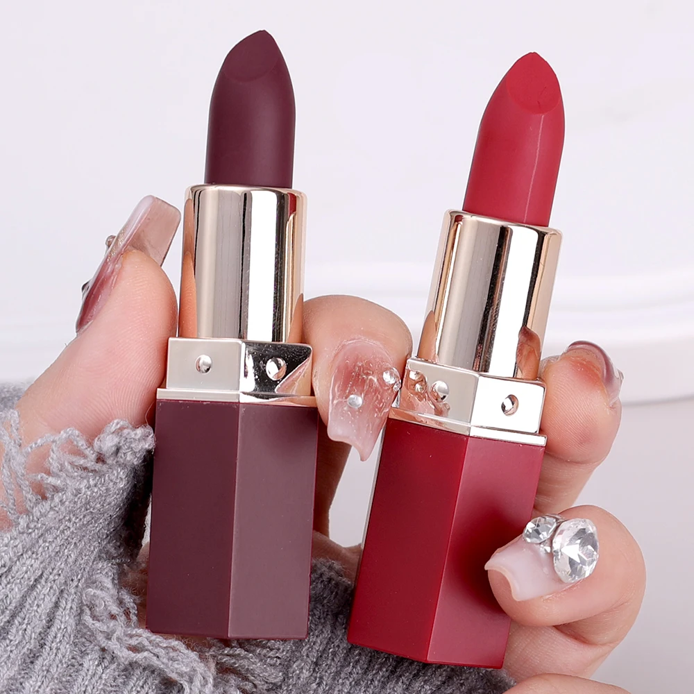 8 Colors Waterproof Nude Matte Lipsticks Lasting Moisturize Color Rendering Non-Stick Cups Velvet Lipstick Women Makeup Cosmetic - Image 4