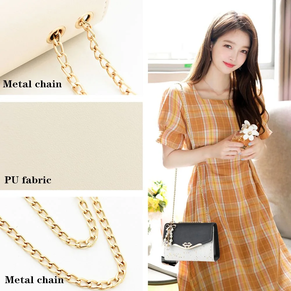 Fashion Messenger Bag Women Trendy Sequin Single Shoulder Bags Mobile Phone Pouch Ladies PU Leather Handbag with Tassel Pendant - Image 5