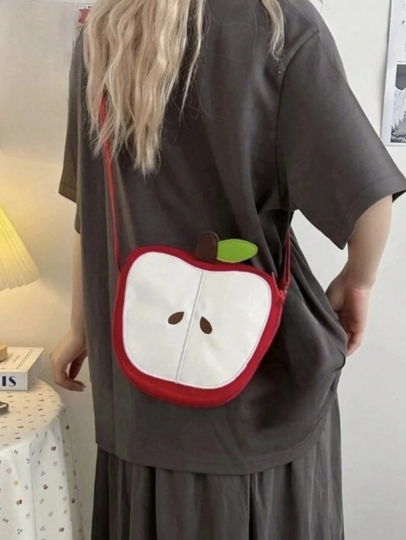 A women's casual nylon crossbody bag, shoulder bag, apple bag, durable and wear-resistant,For shopping, commuting, traveling - Image 2